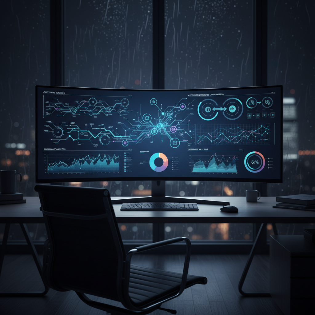 AI service advisor dashboard showing automated customer interaction scripts