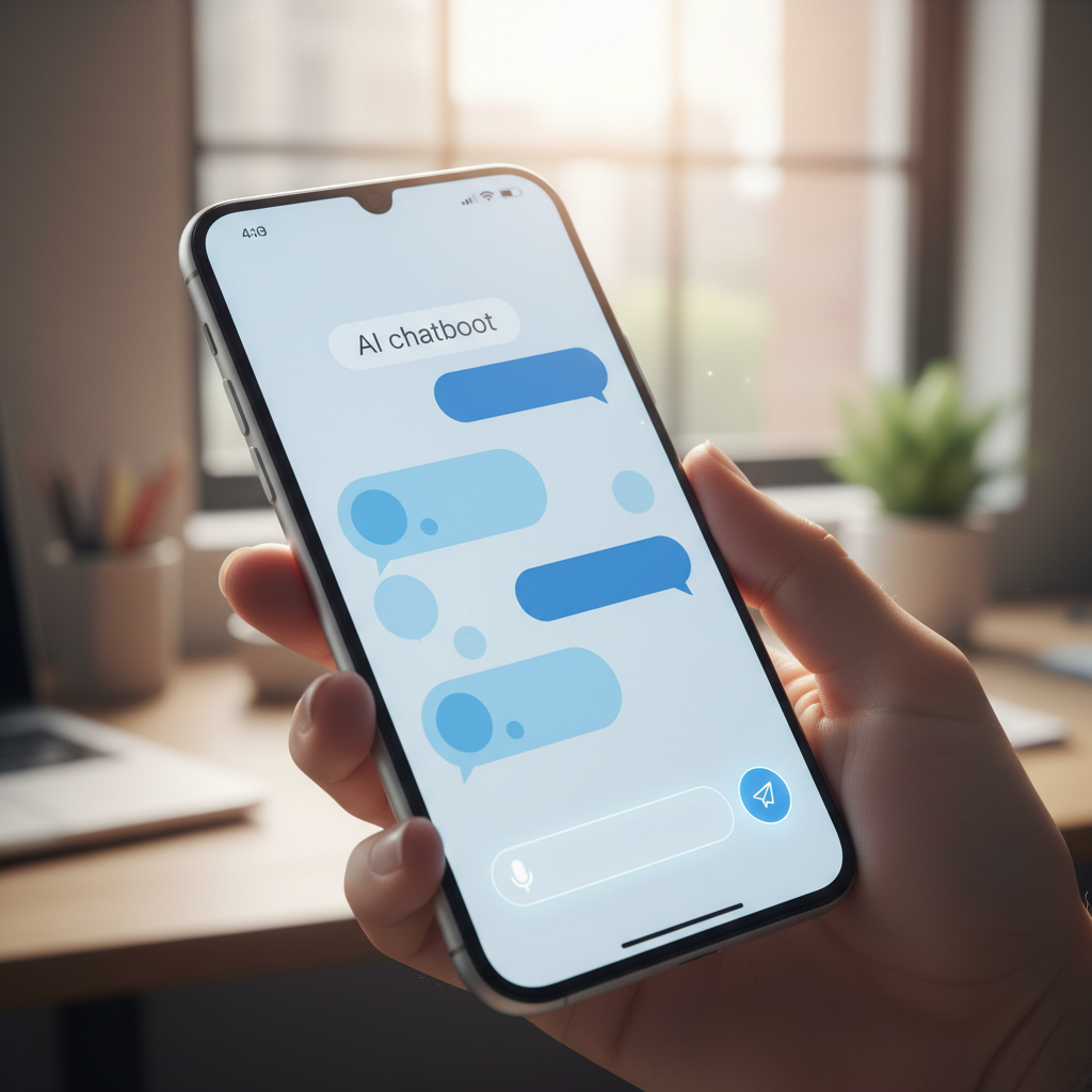 AI-powered chat system responding on behalf of a service business
