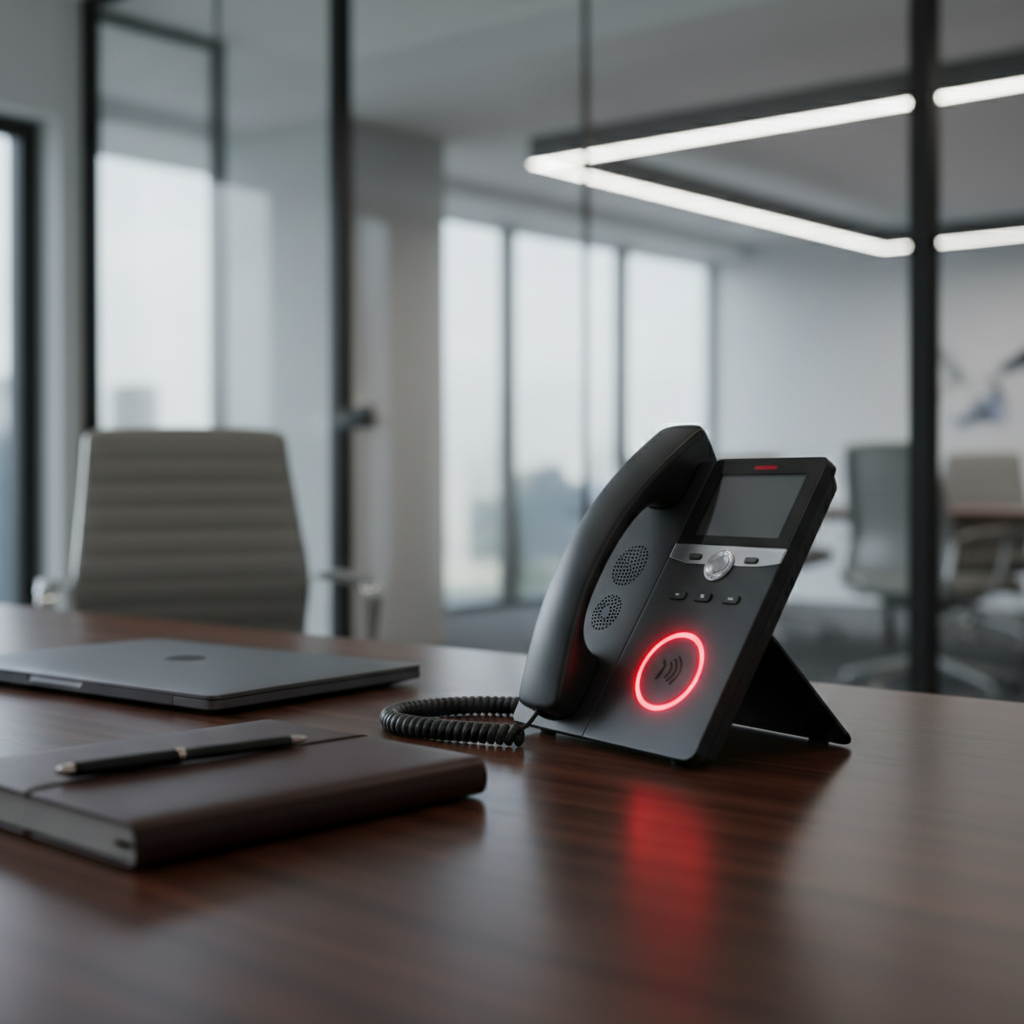 Phone call recording notification on a service business phone system