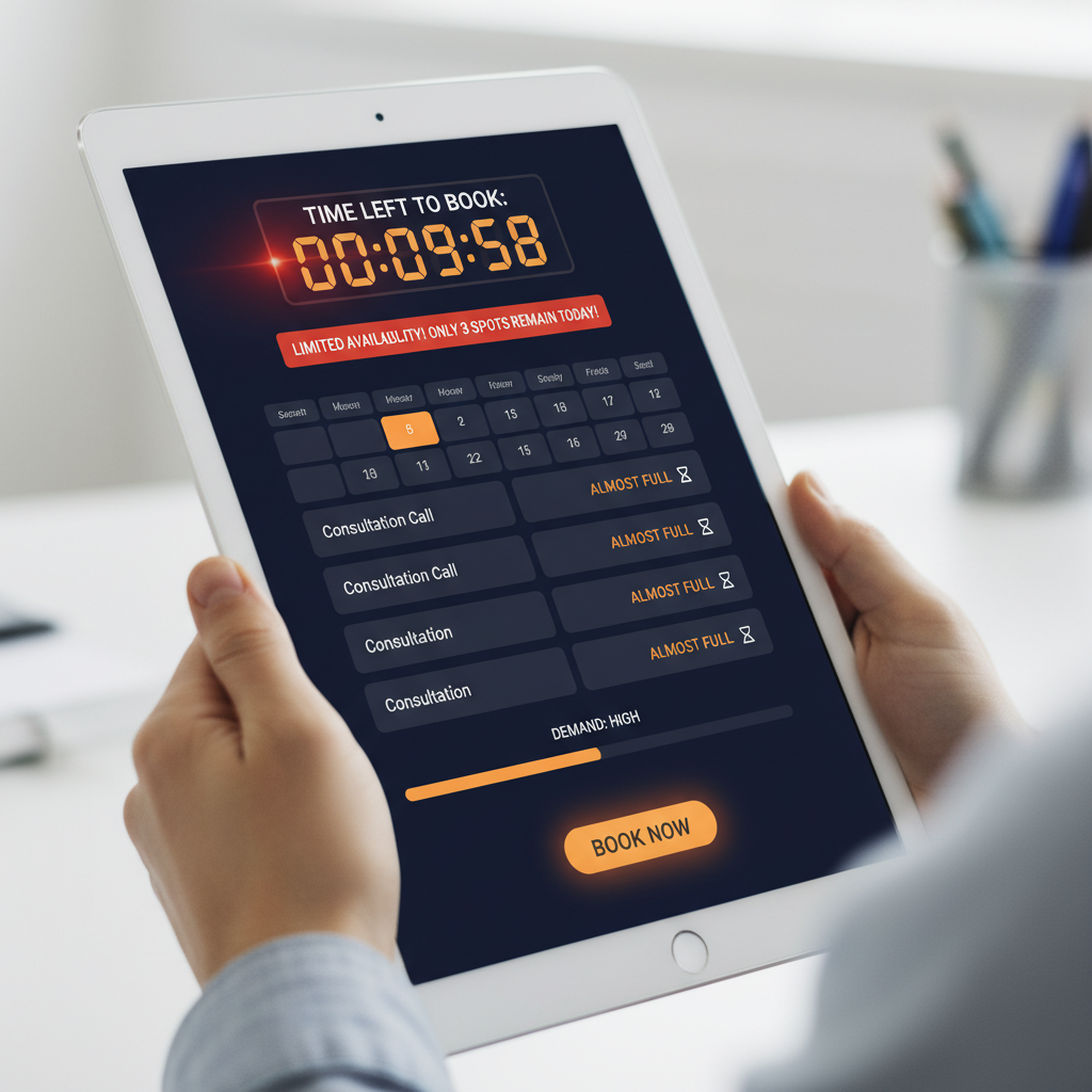 Online scheduling interface with add-on service suggestions