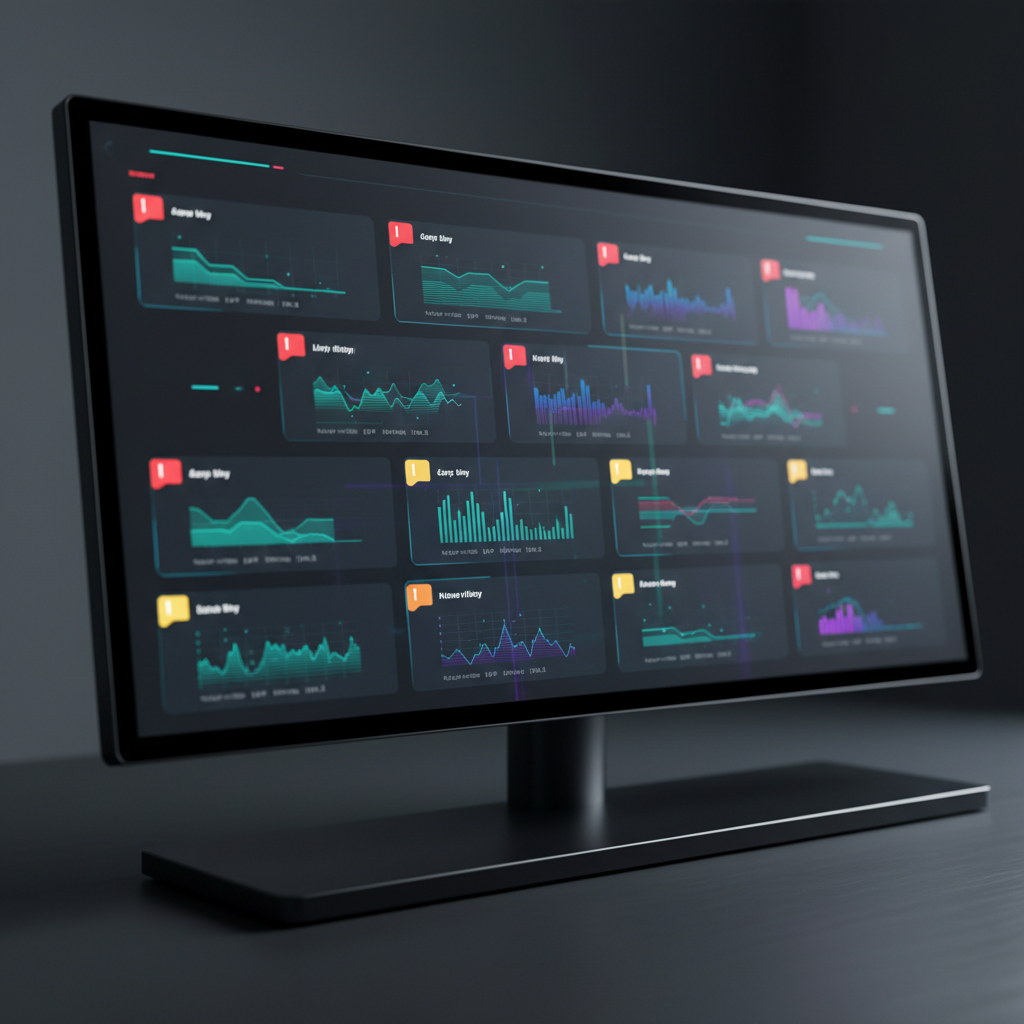 Software dashboard showing automated customer messaging alerts